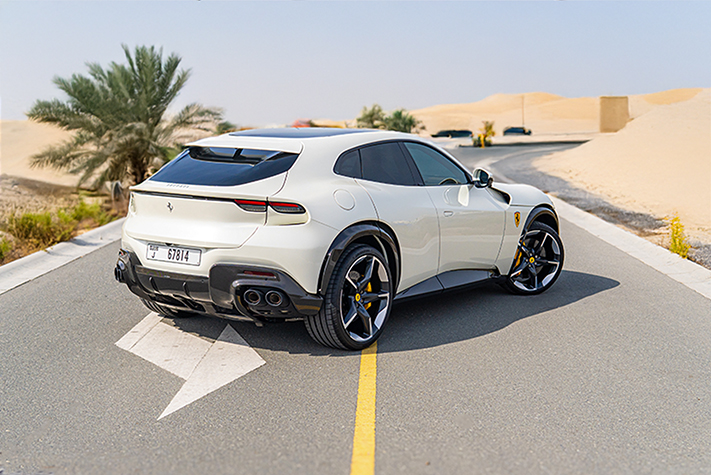 2025 Ferrari Purosangue rear angle view