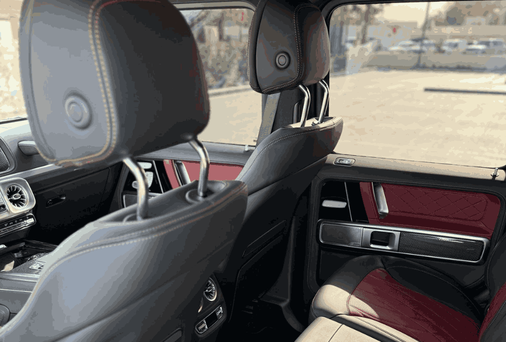 Black Mercedes G63 AMG leather view