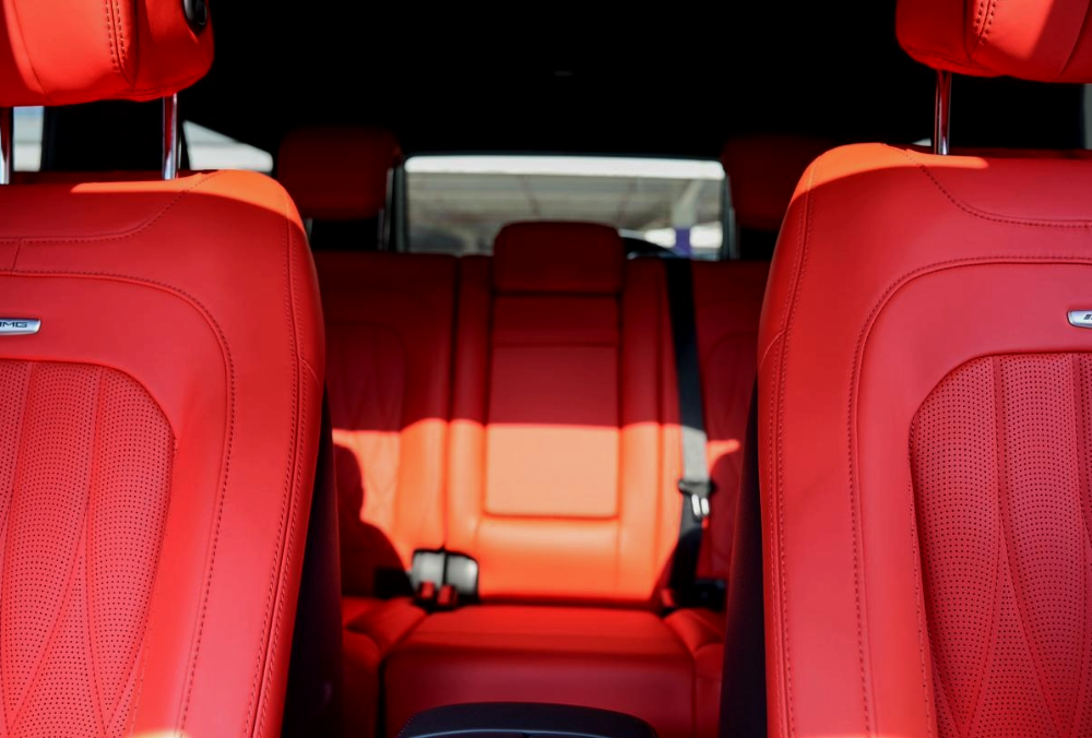 Grey Mercedes G63 AMG leather seats