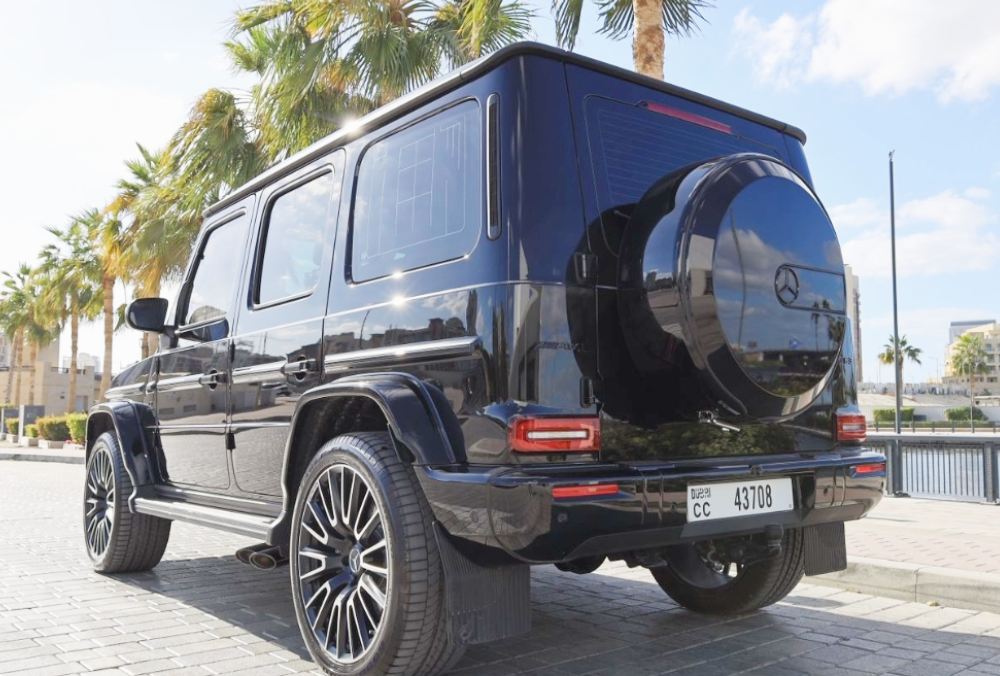 Mercedes G63 AMG rear angle view