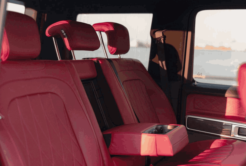 Mercedes G63 AMG rear seat view