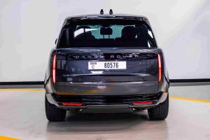 Grey Land Rover Range Rover HSE rear view