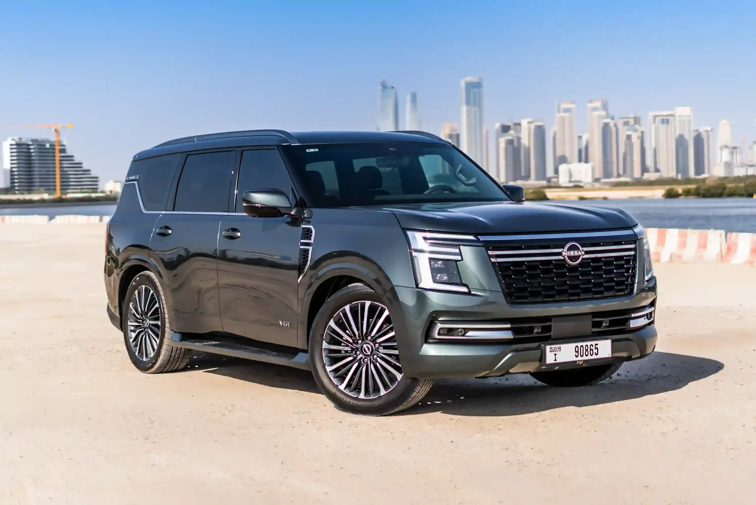 nissan-patrol-green-front-angle