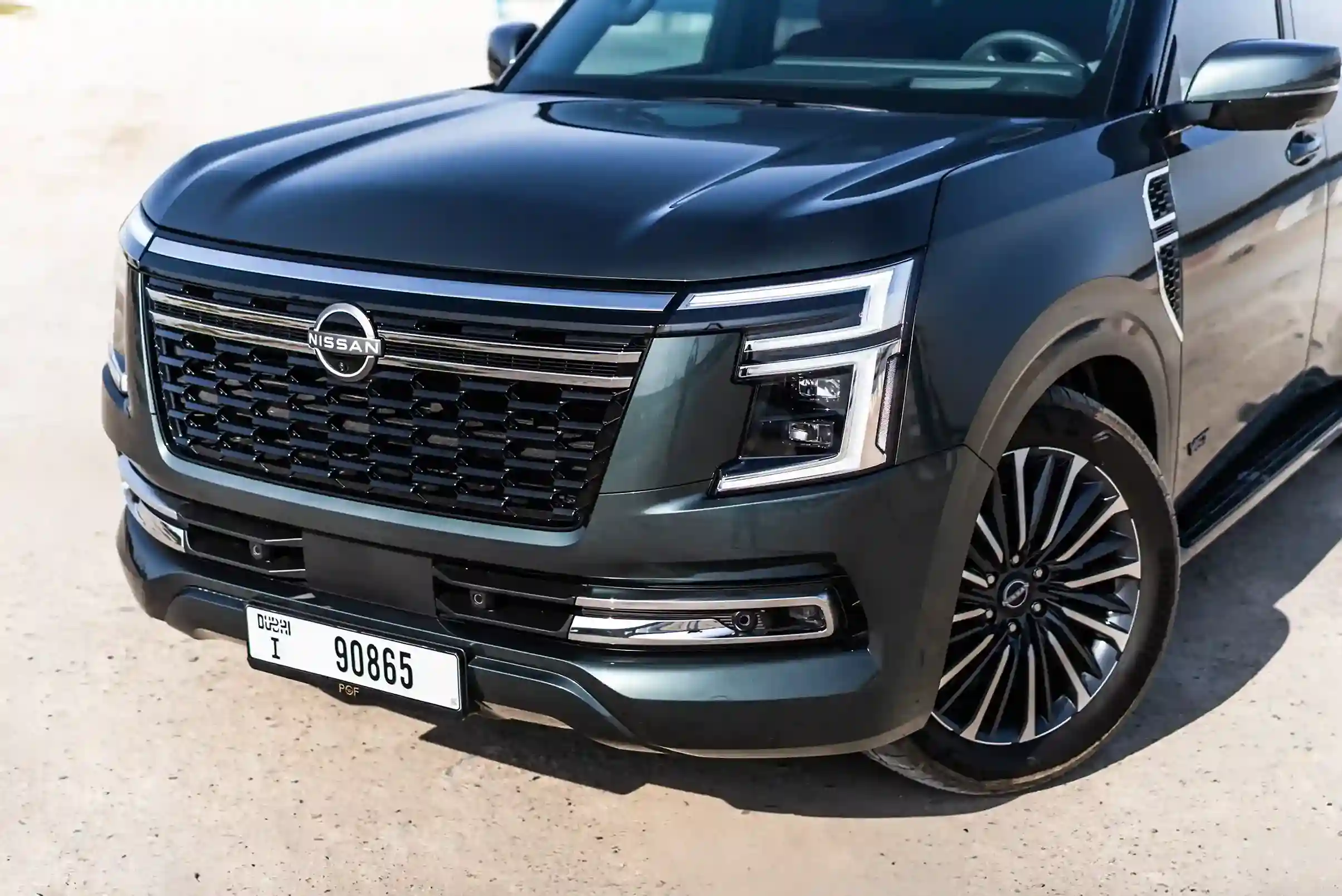 nissan-patrol-green-front-bumper