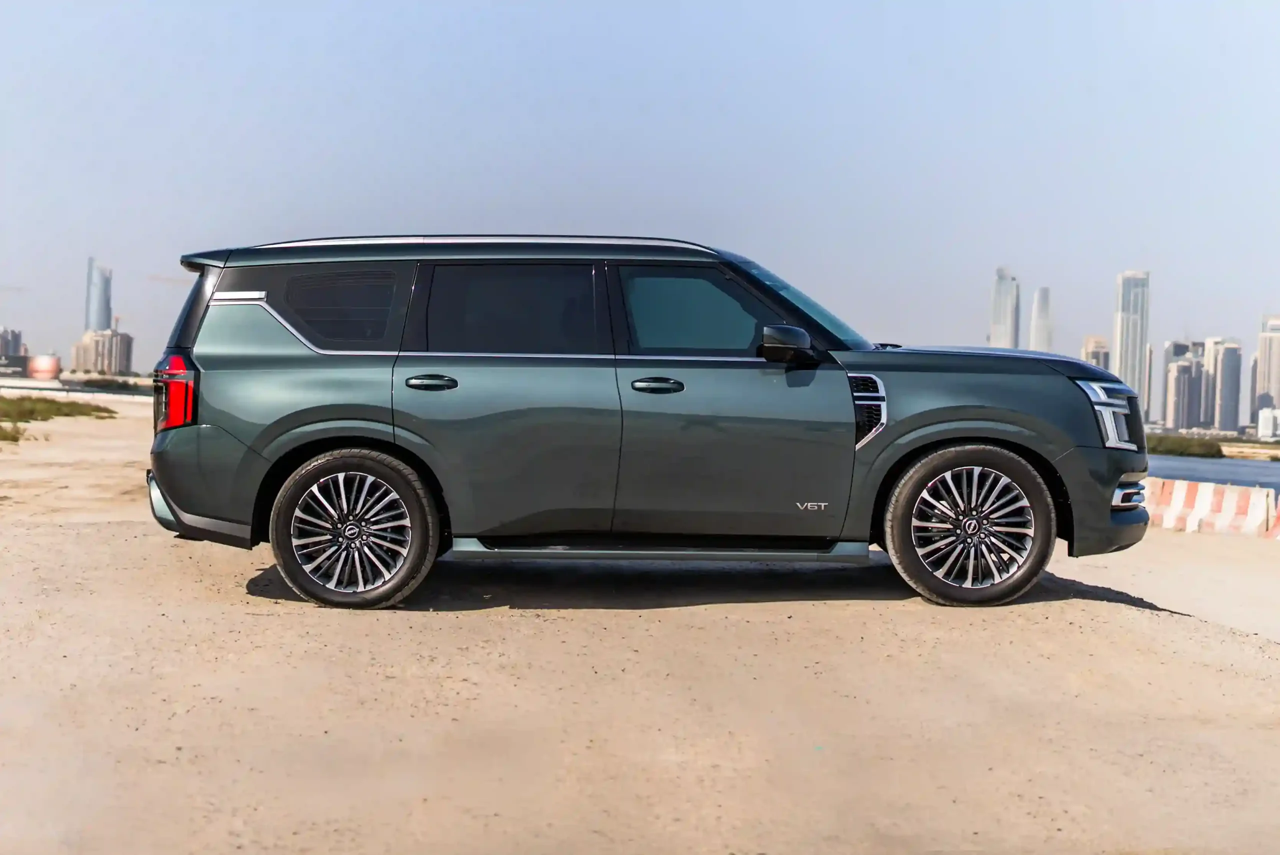nissan-patrol-green-side-view