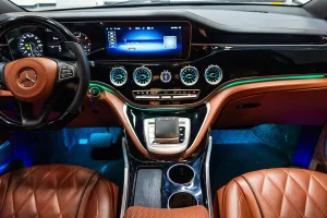 black-mercedes-benz-vito-dashboard-and-controls