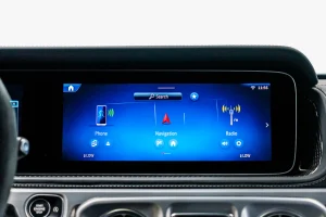 mercedes-g63-yellow-infotainment-system