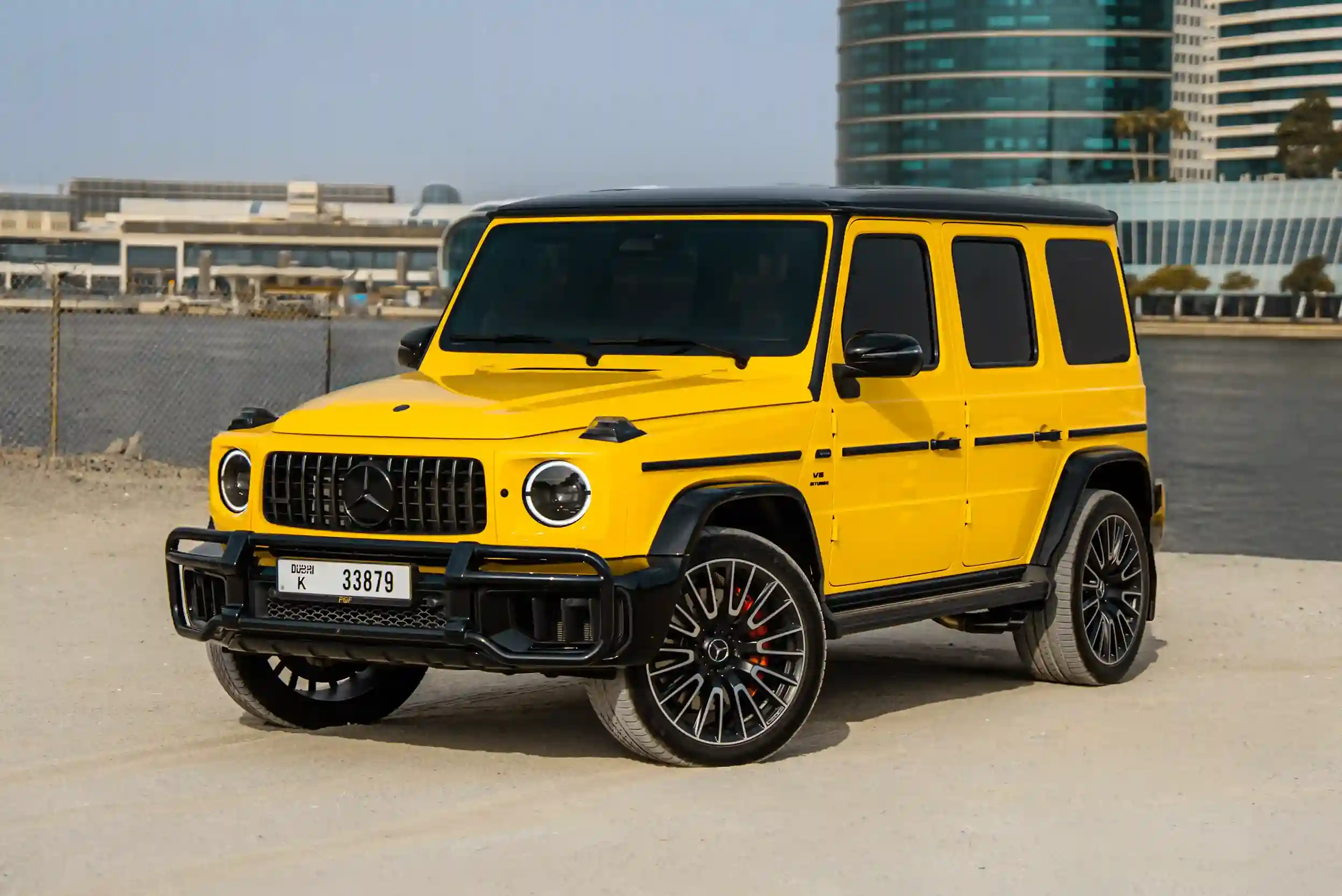 mercedes-g63-yellow-side-angle