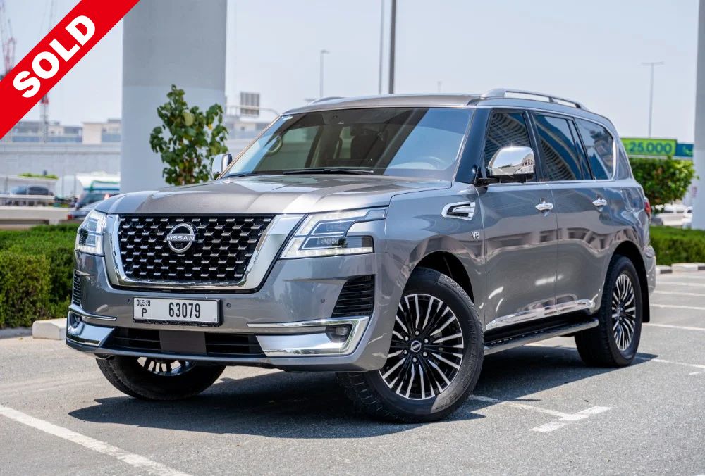 Nissan patrol for sale in dubai grey color 2022