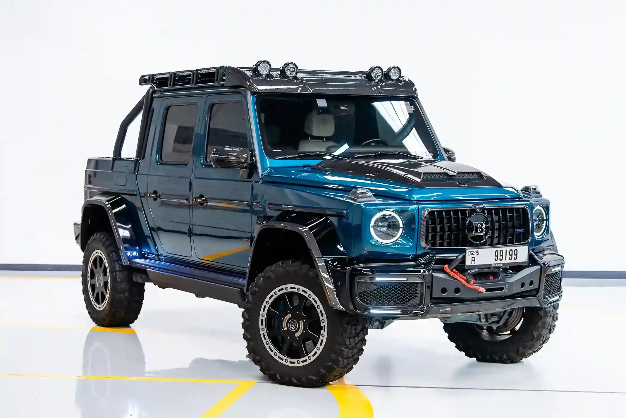 Mercedes-Brabus-blue-Side-angle