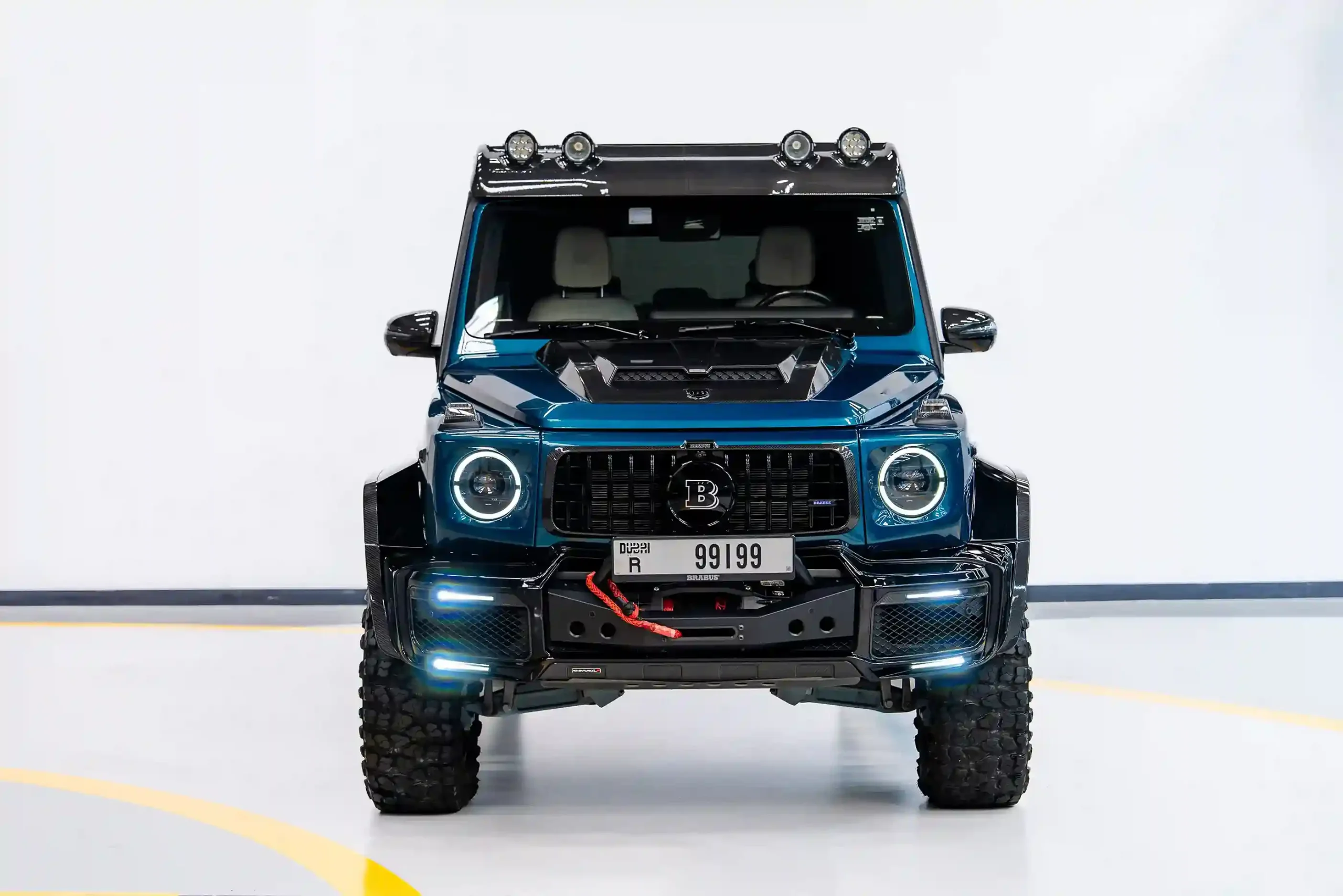 Mercedes-Brabus-blue-front-view