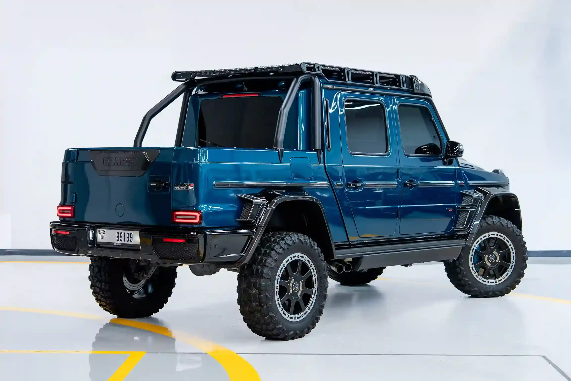 Mercedes-Brabus-blue-rear-angle-view