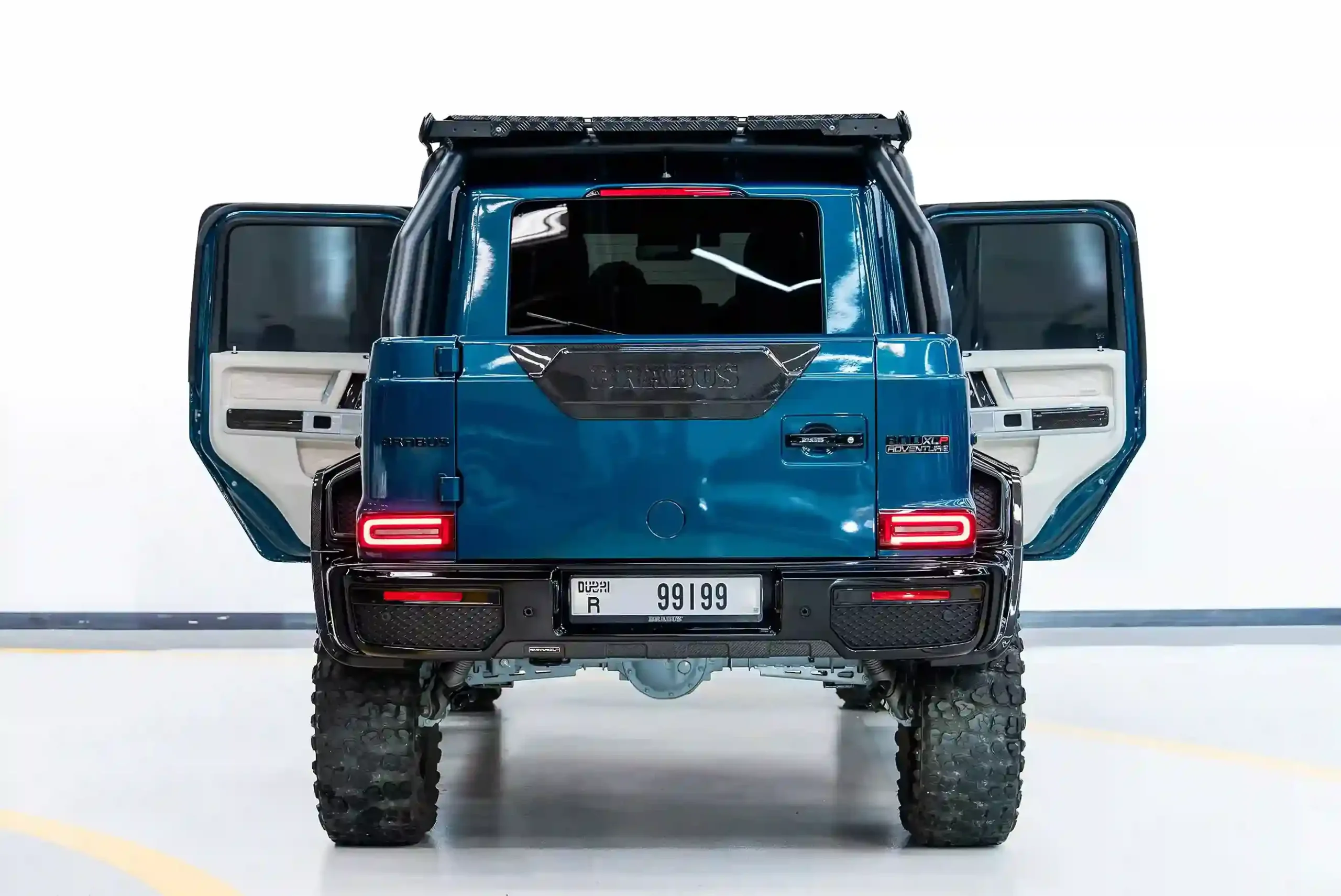 Mercedes-Brabus-blue-rear-doors-open