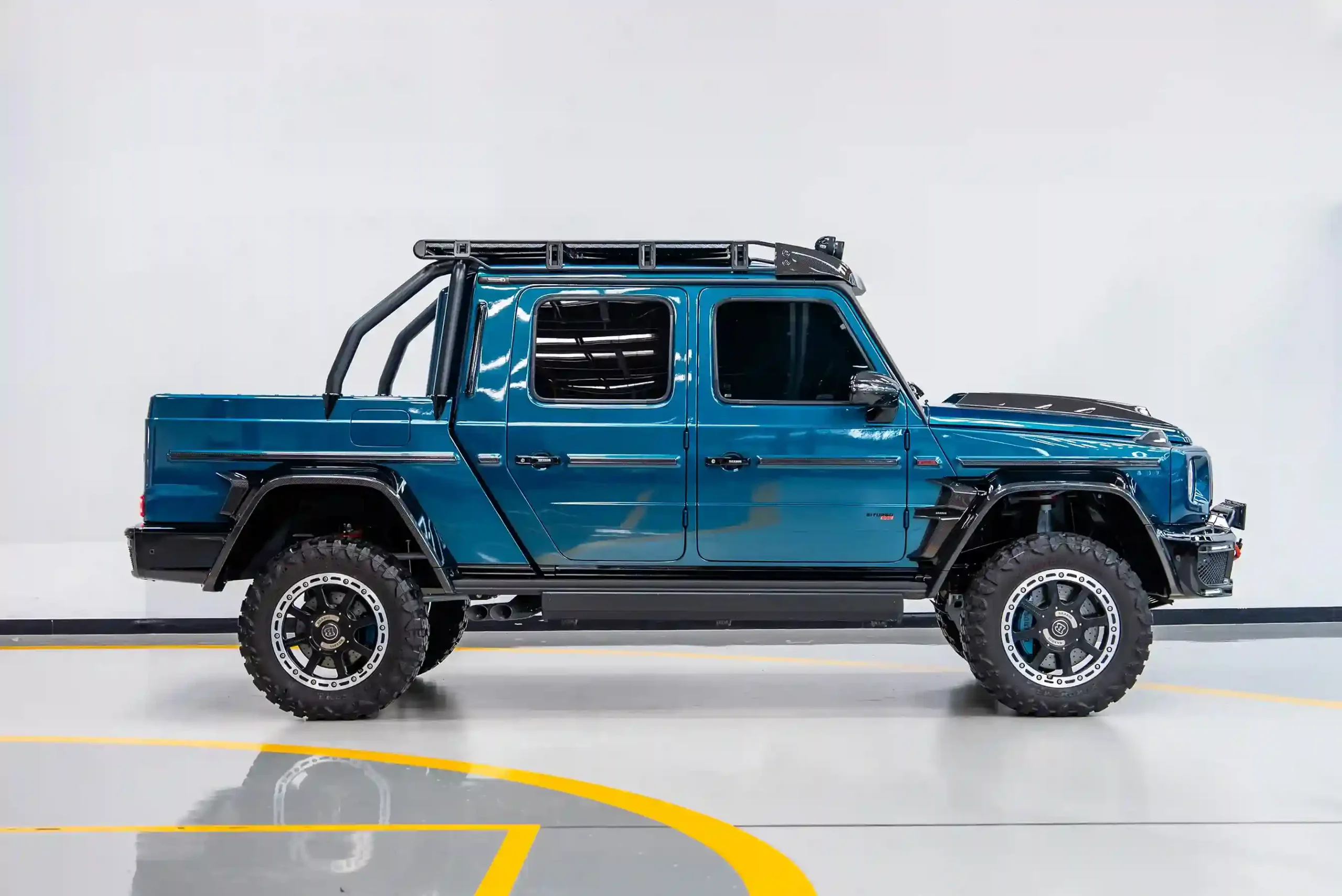 Mercedes-Brabus-blue-side-view